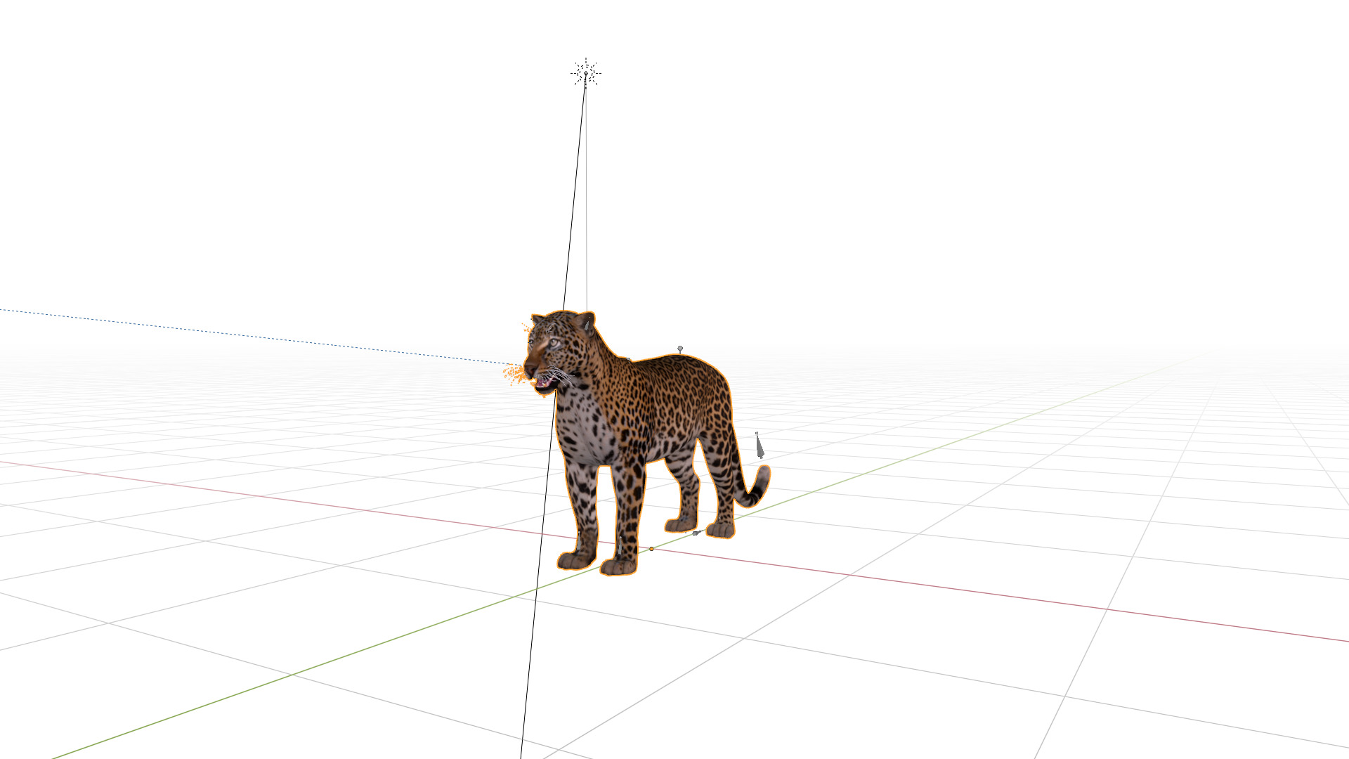 African  Leopard Low-poly 3D model_19