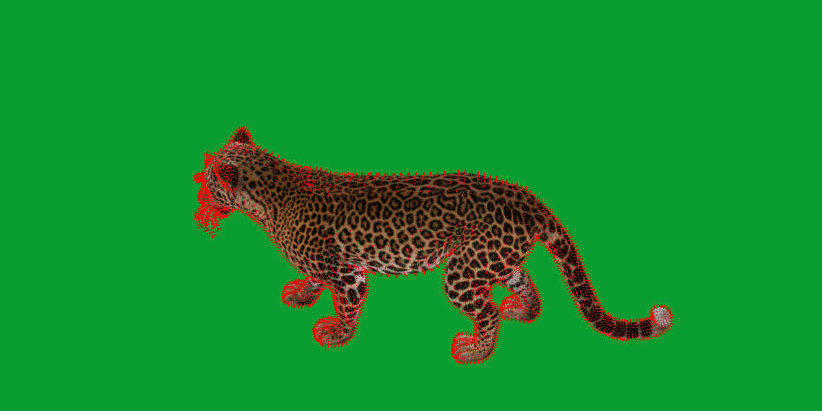 African  Leopard Low-poly 3D model_17