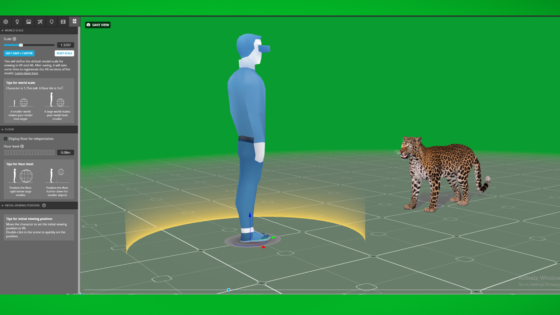 African  Leopard Low-poly 3D model_46