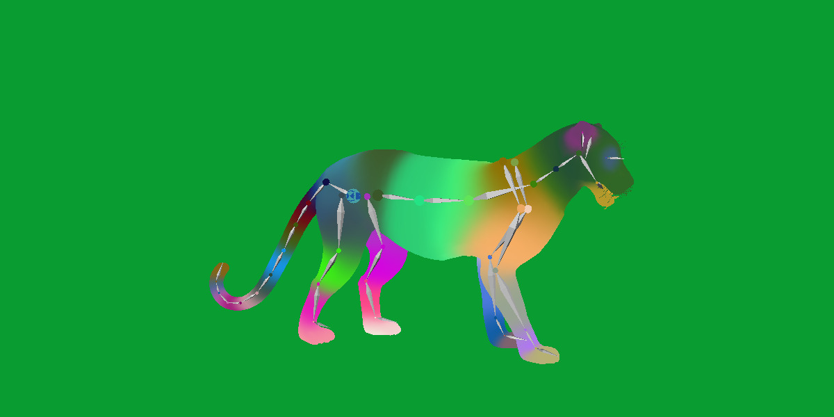 African  Leopard Low-poly 3D model_28