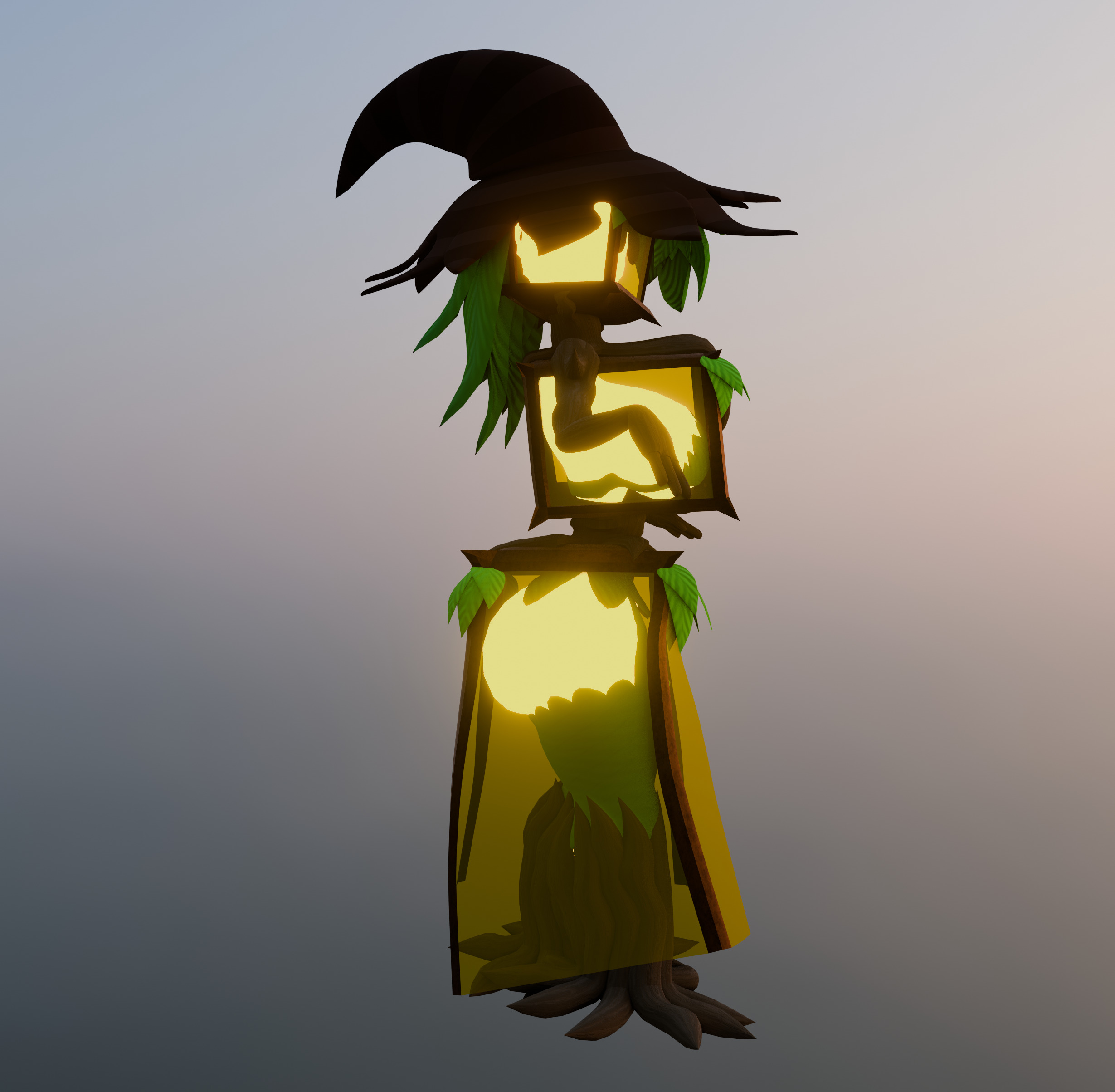 Plantern 3D model pvz NSFW Low-poly 3D model_9