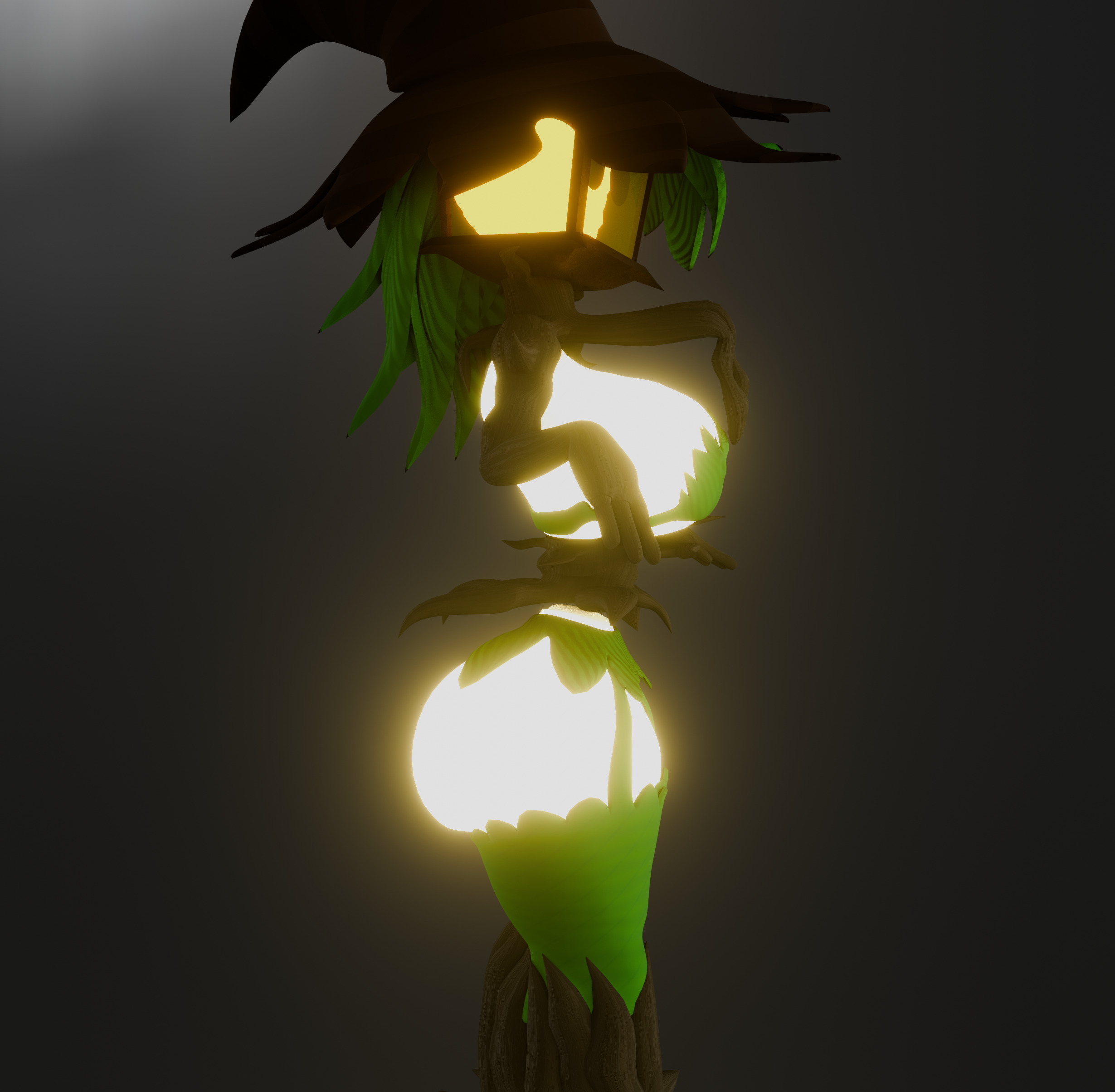 Plantern 3D model pvz NSFW Low-poly 3D model_3