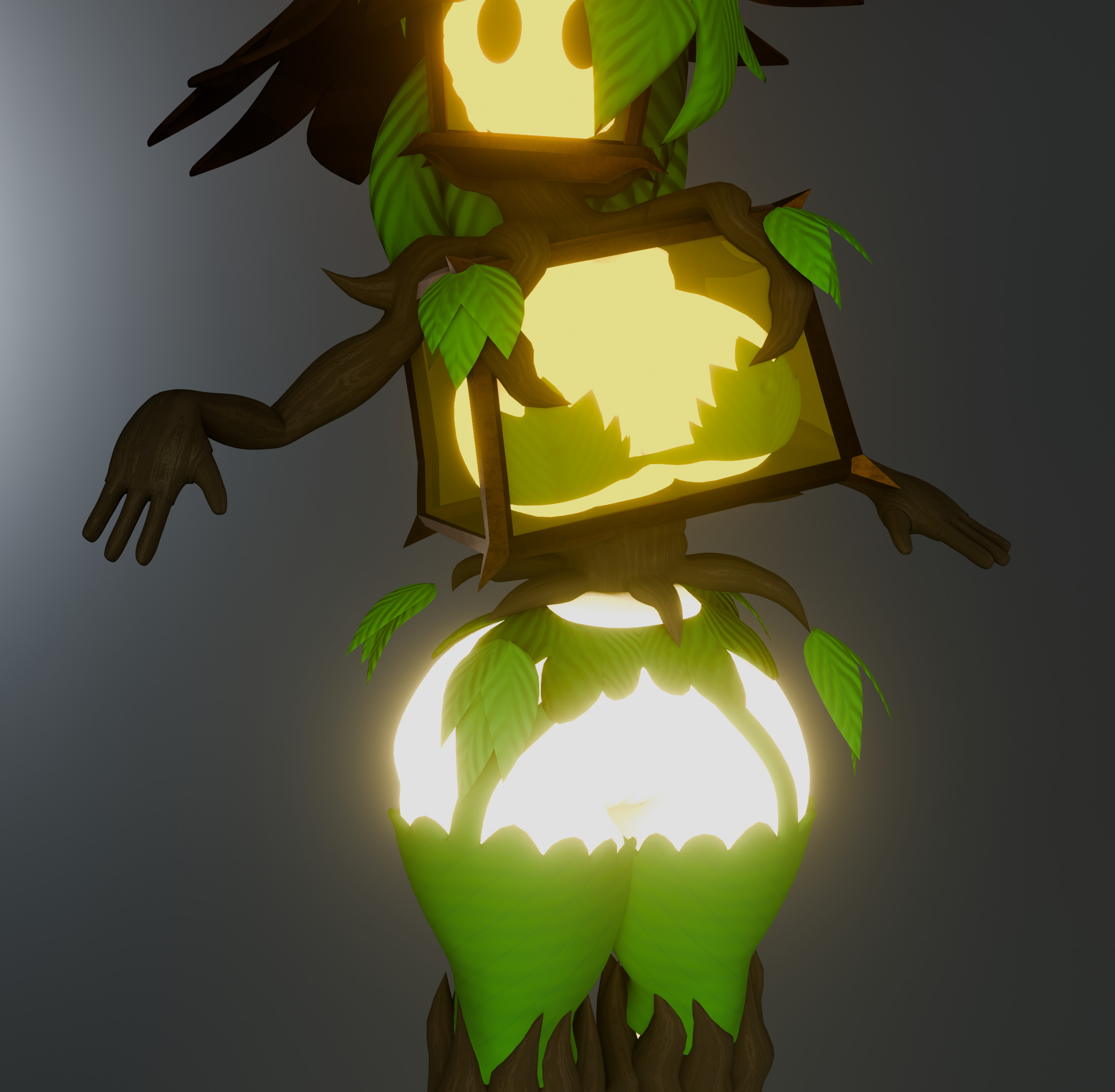 Plantern 3D model pvz NSFW Low-poly 3D model_14