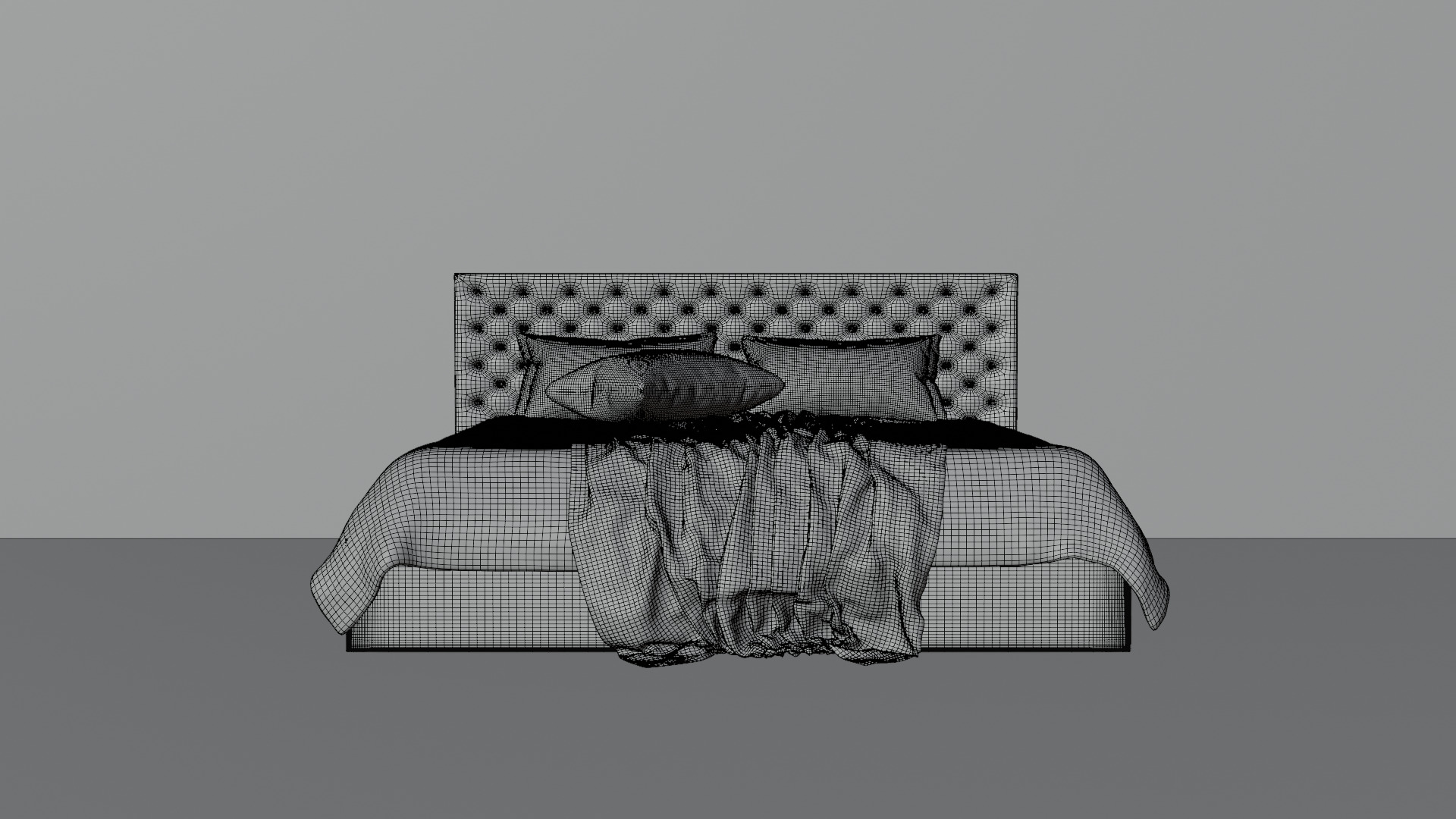 High - Poly Bed 3D Model High Poly Free 3D model_19