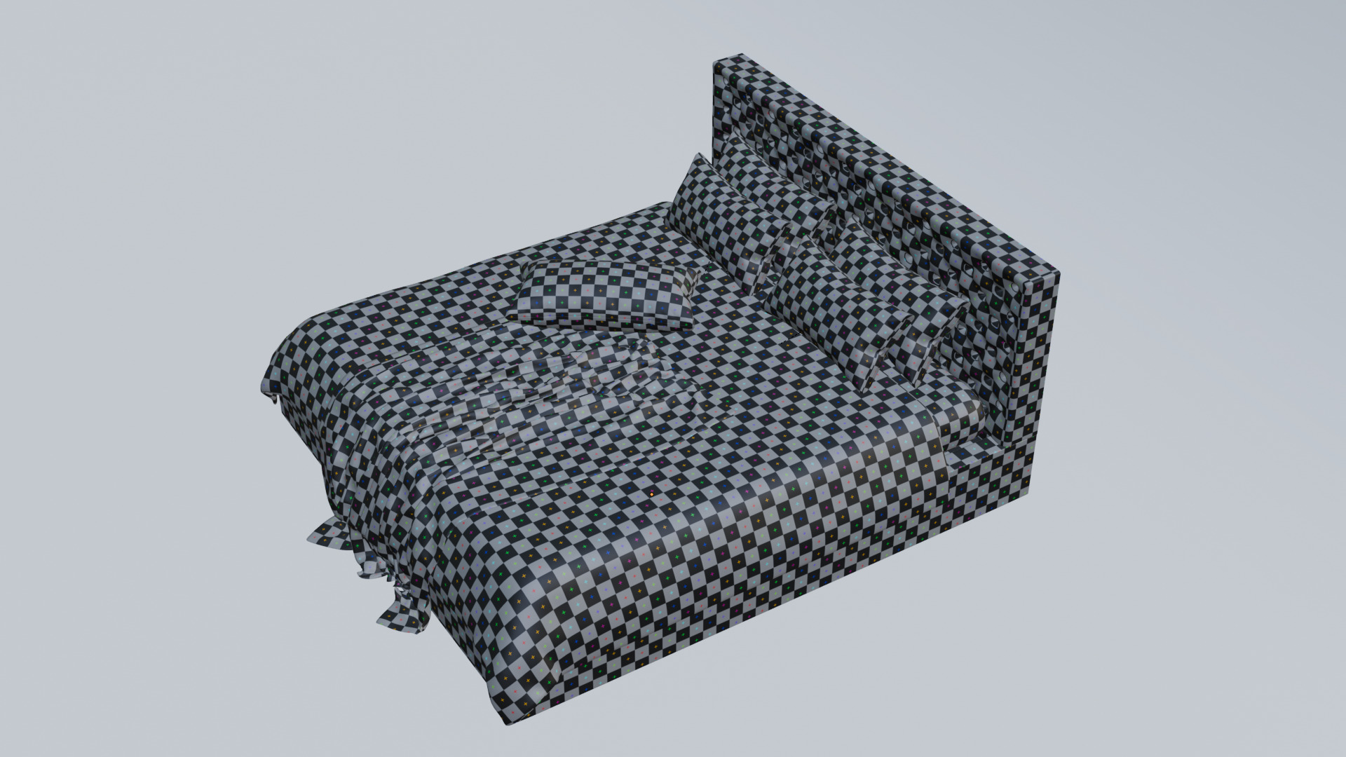 High - Poly Bed 3D Model High Poly Free 3D model_12