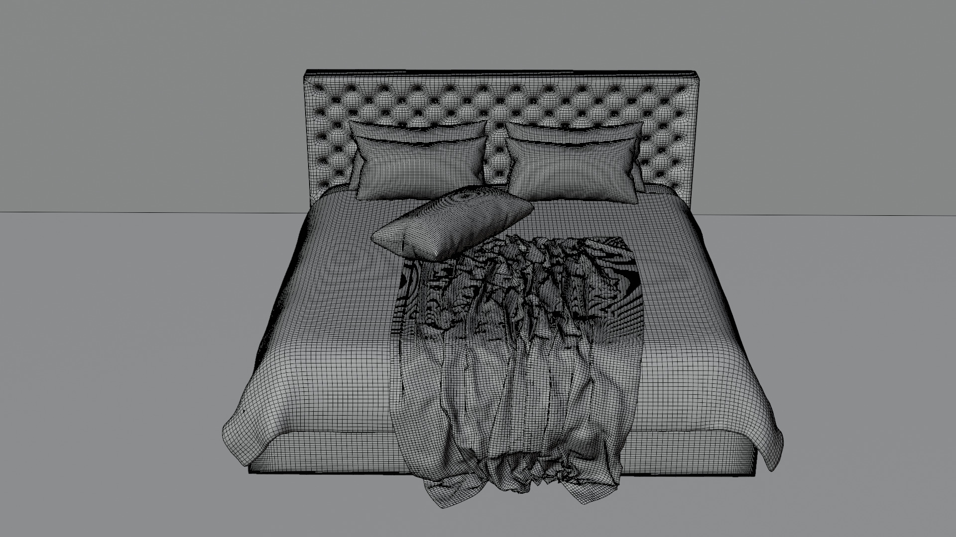 High - Poly Bed 3D Model High Poly Free 3D model_15