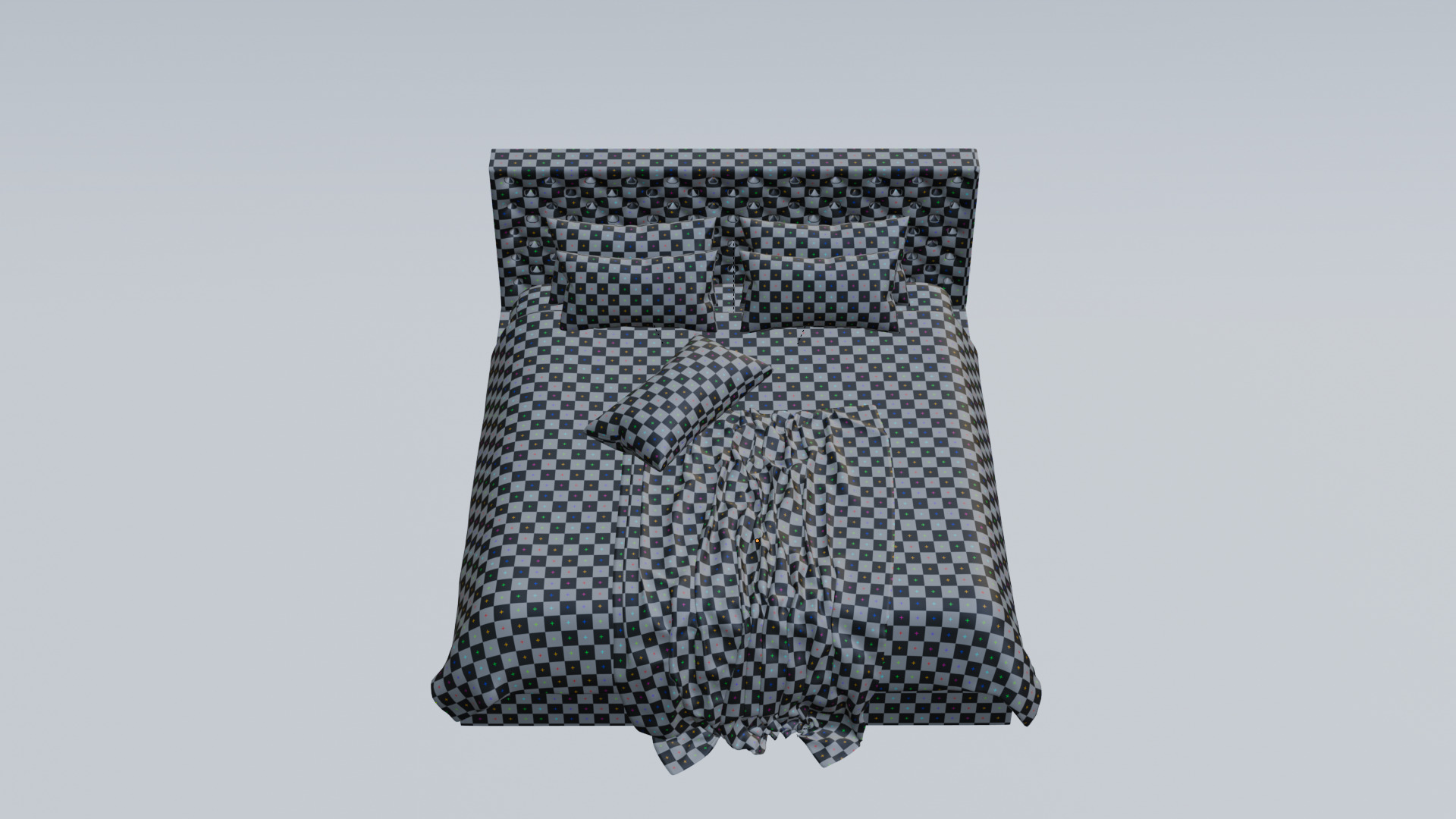 High - Poly Bed 3D Model High Poly Free 3D model_13