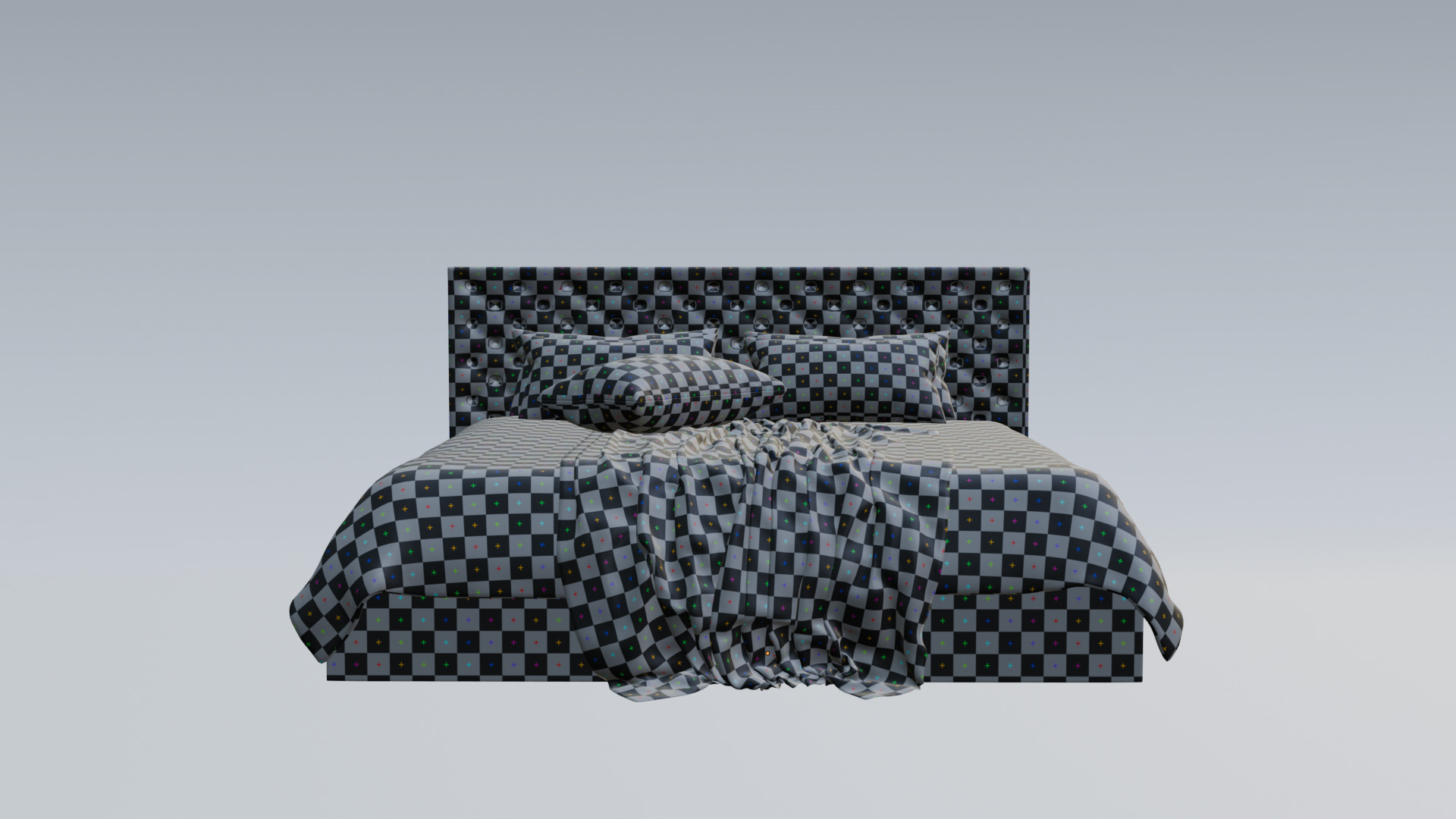 High - Poly Bed 3D Model High Poly Free 3D model_14