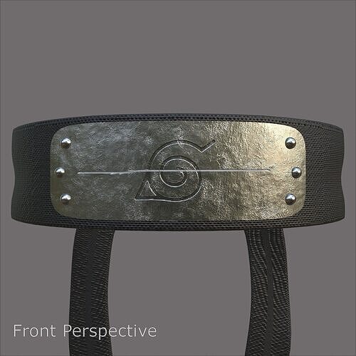 Konoha Itachi Headband PBR High Poly 3D model