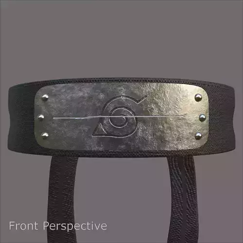 Konoha Itachi Headband PBR High Poly 3D model