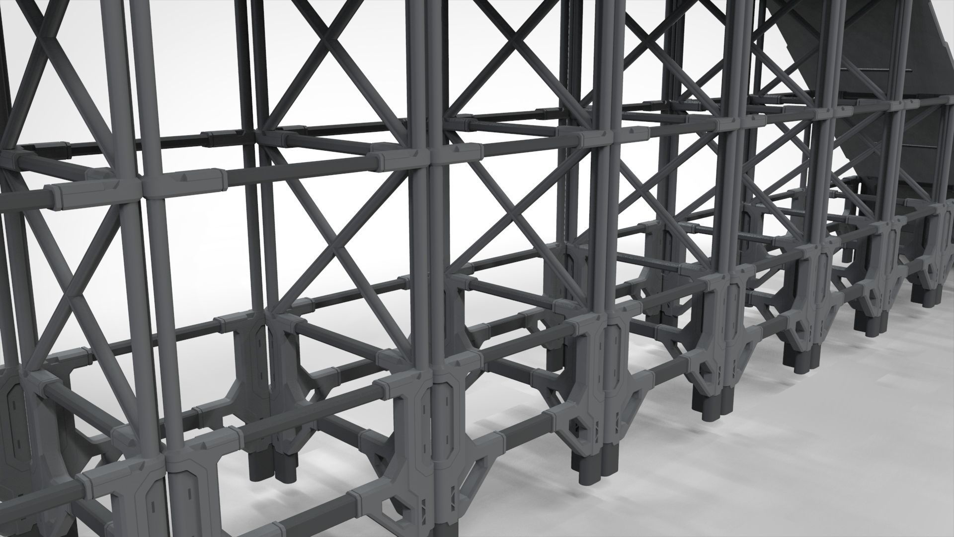 Sci Fi Modular Environment 4 3D model_9