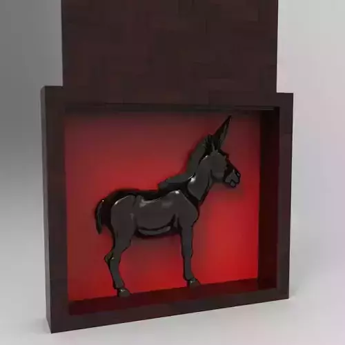 Donkey Behind the Wood - Donkey Box Gift 3D Printer