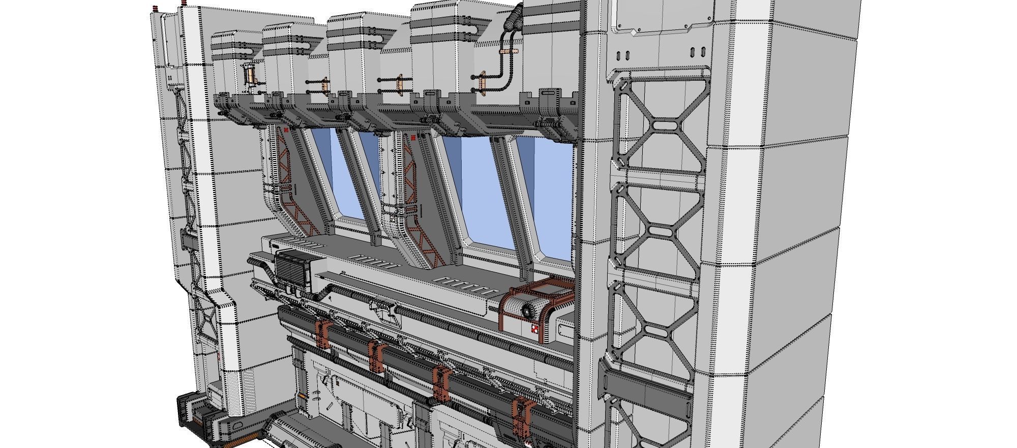 Sci Fi Modular Environment 5 3D model_28