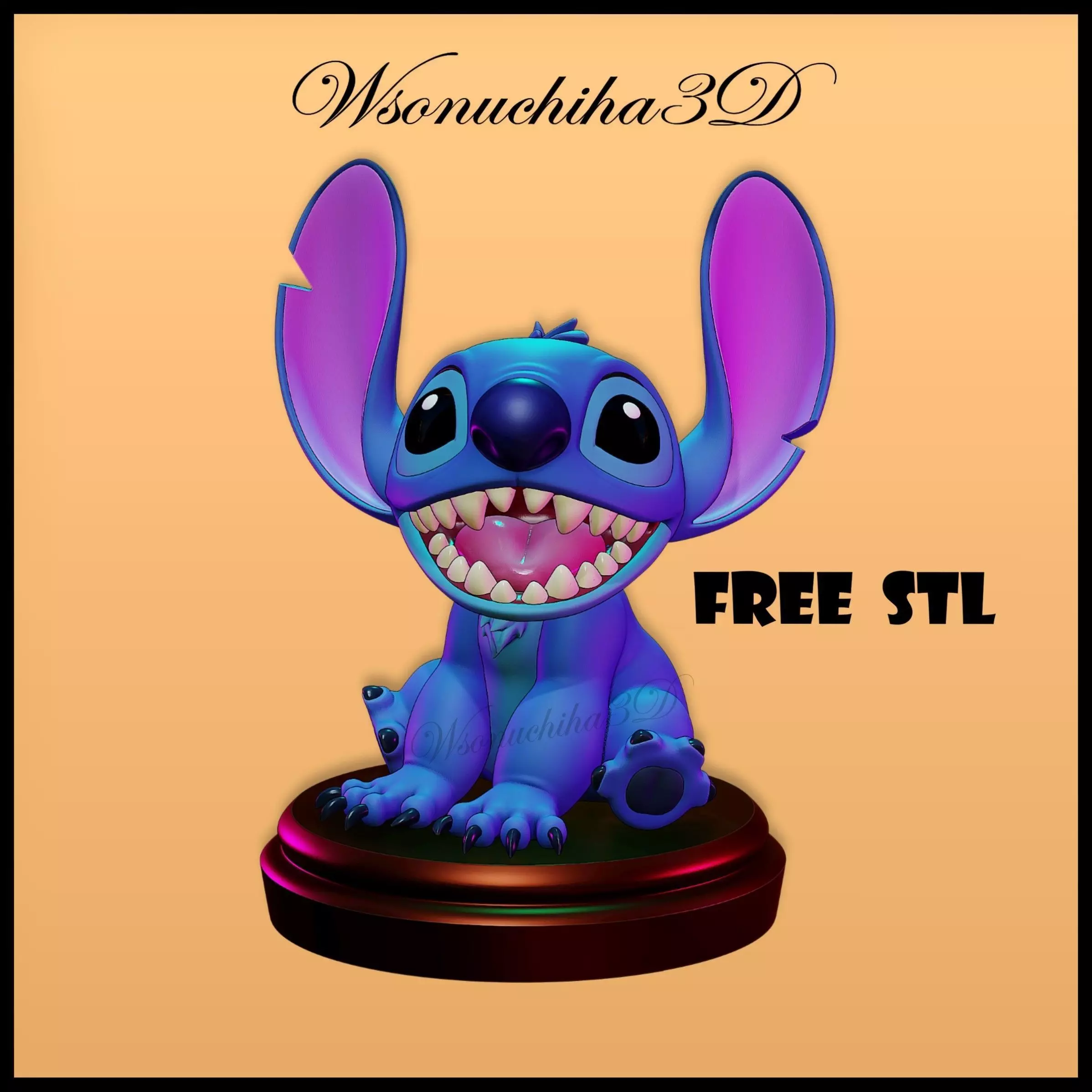 Stitch Figure 1 - Disney Free 3D print model