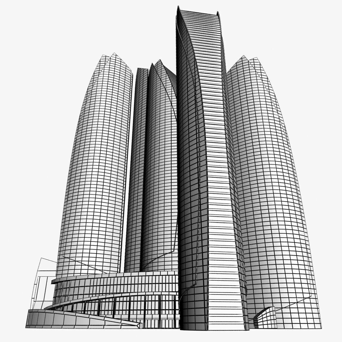 Abu Dhabi Buildings 3D model_19