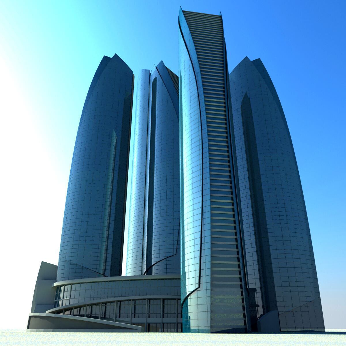 Abu Dhabi Buildings 3D model_17