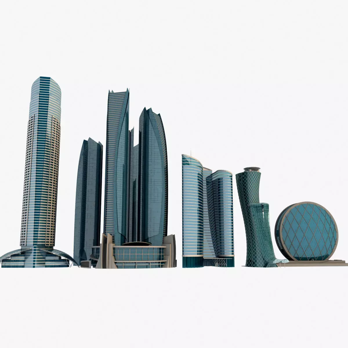 Abu Dhabi Buildings 3D model_0