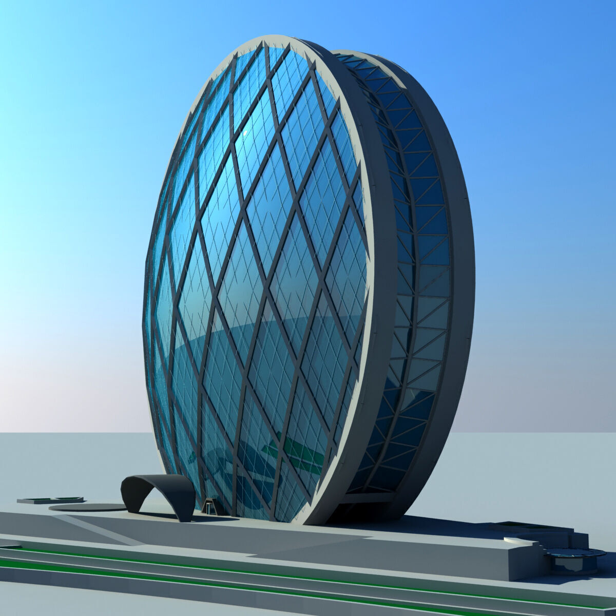 Abu Dhabi Buildings 3D model_8
