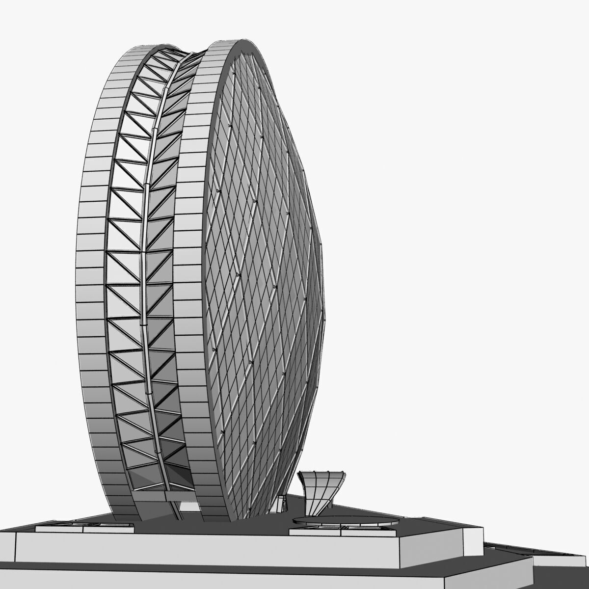Abu Dhabi Buildings 3D model_11
