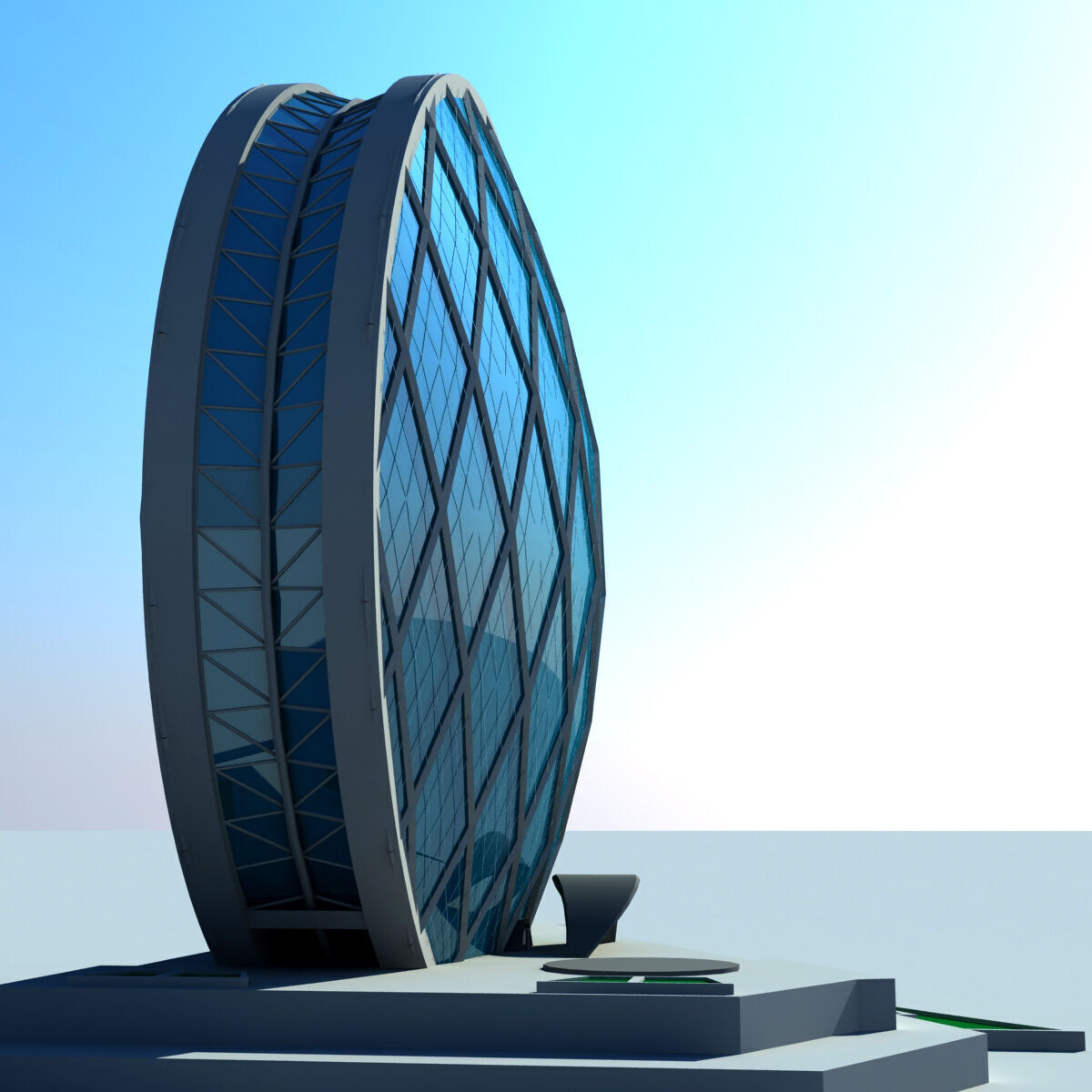 Abu Dhabi Buildings 3D model_9