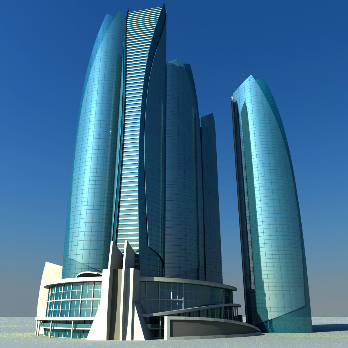 Abu Dhabi Buildings 3D model_16