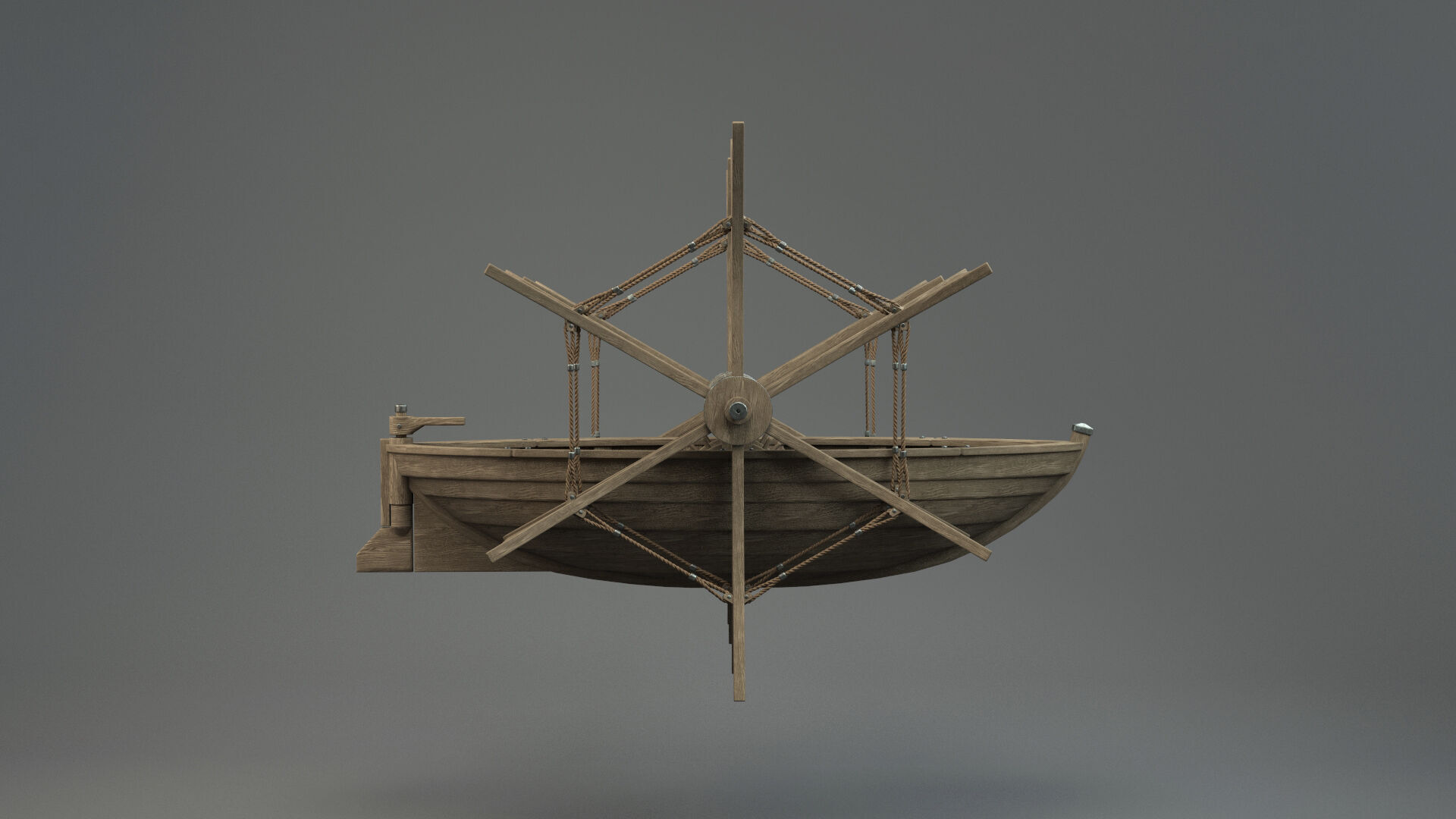 Da Vinci Paddle Boat 3D model_2