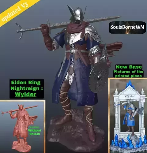 Elden Ring Nightreign Wylder V3 Collector Style 3D print model