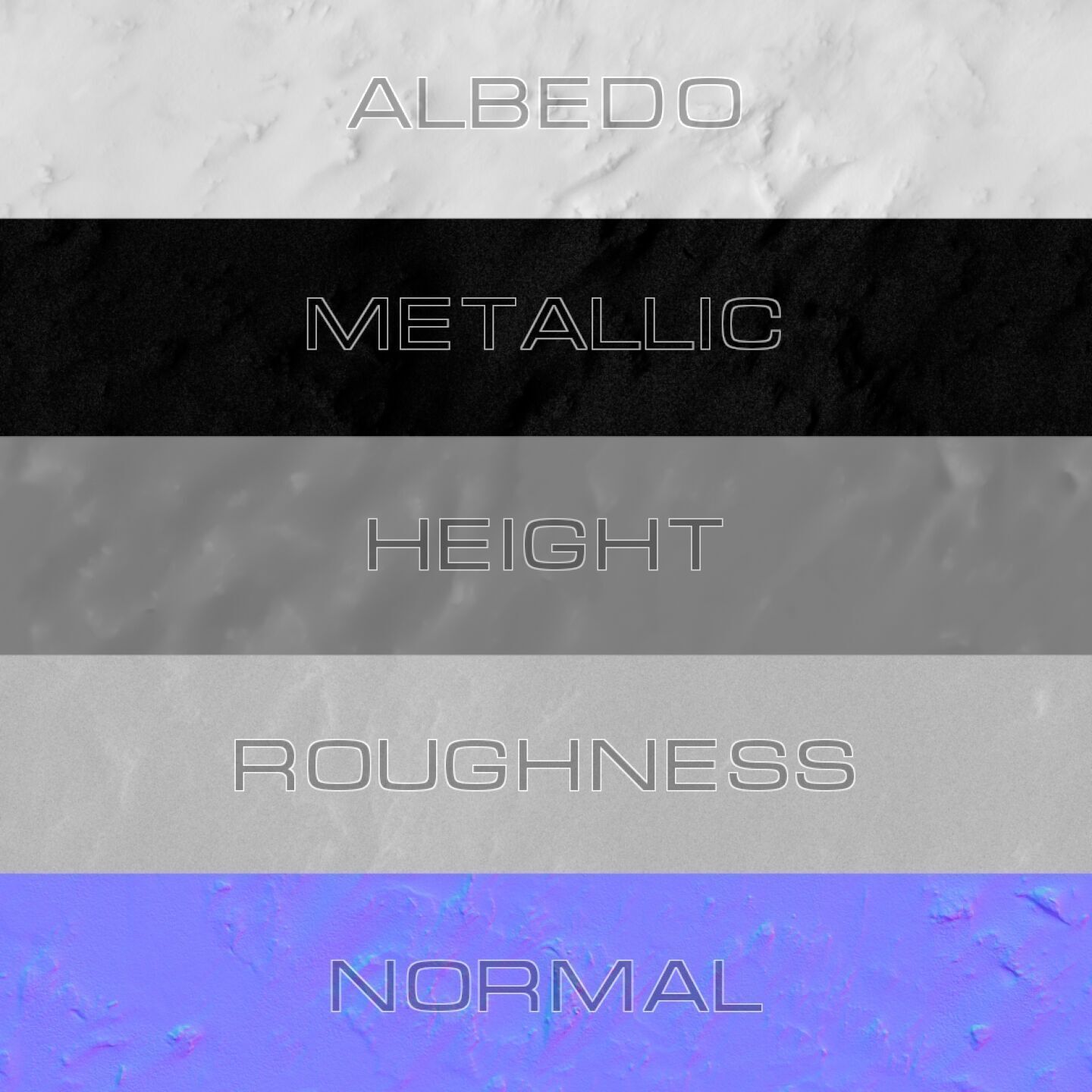 Snow 09 PBR Low-poly 3D model_3