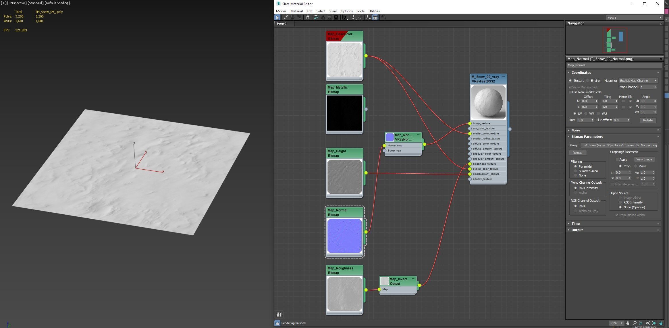 Snow 09 PBR Low-poly 3D model_15