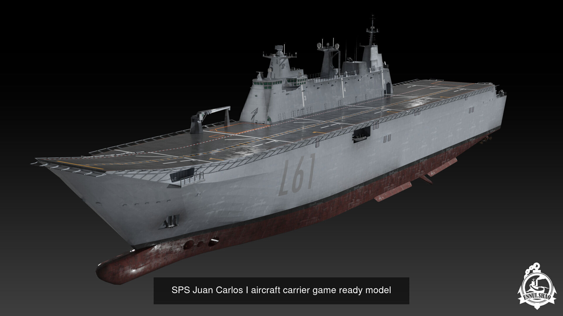 Modern aircraft carriers 3D Model Collection_18