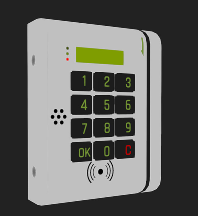 Lock 19 Low-poly 3D model_1