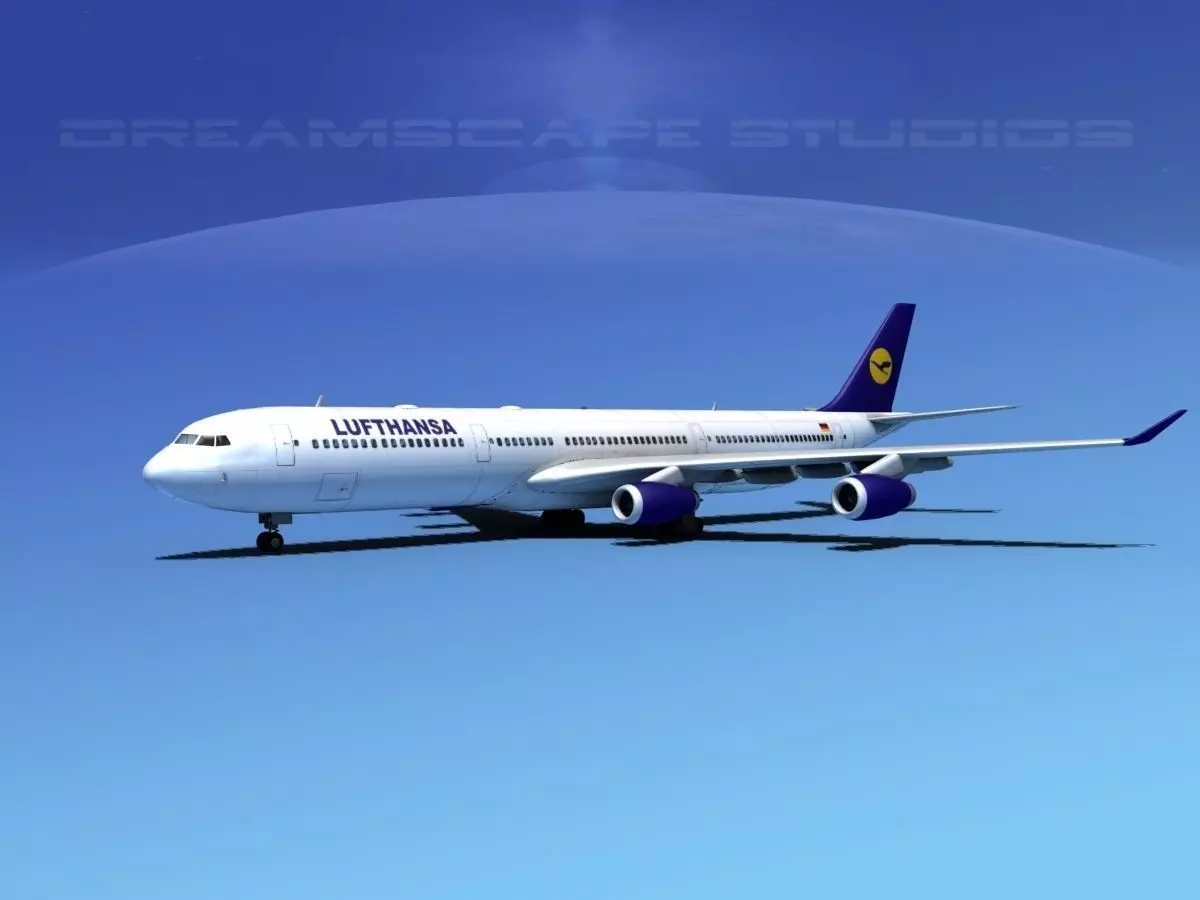 Aibrubs A340-600 Lufthansa 3D model