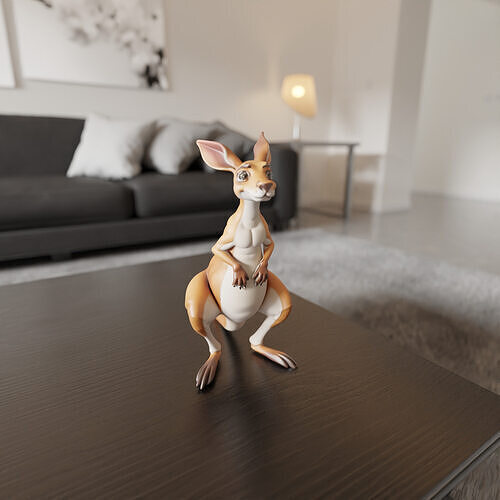 kangaroo 3D print model