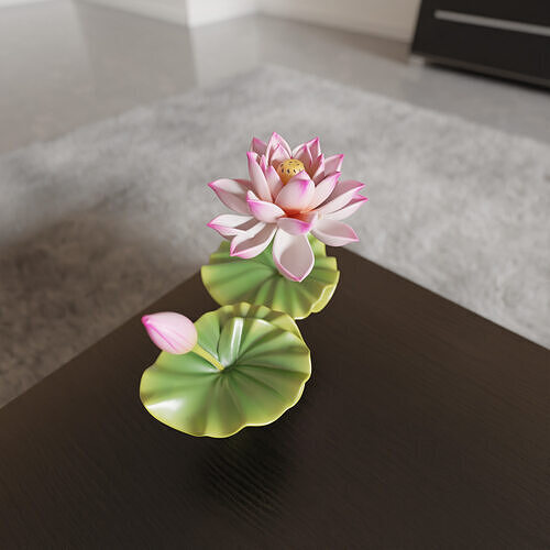 lotus flower 3D print model