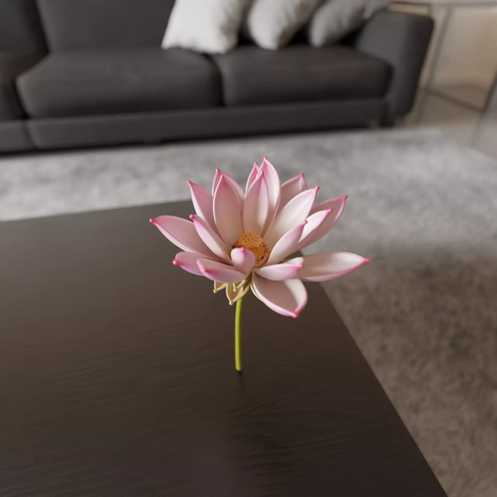lotus flower 3D print model_0