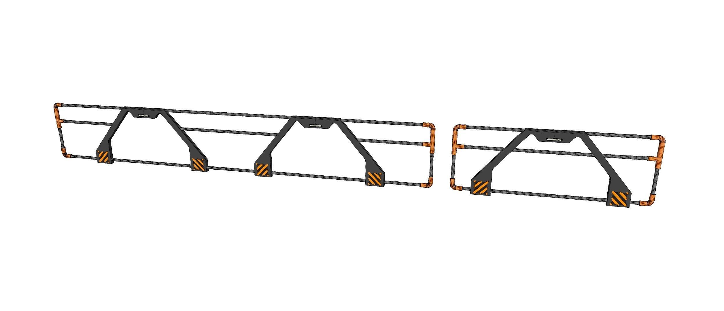 sci-fi Railing 3 3D model_26