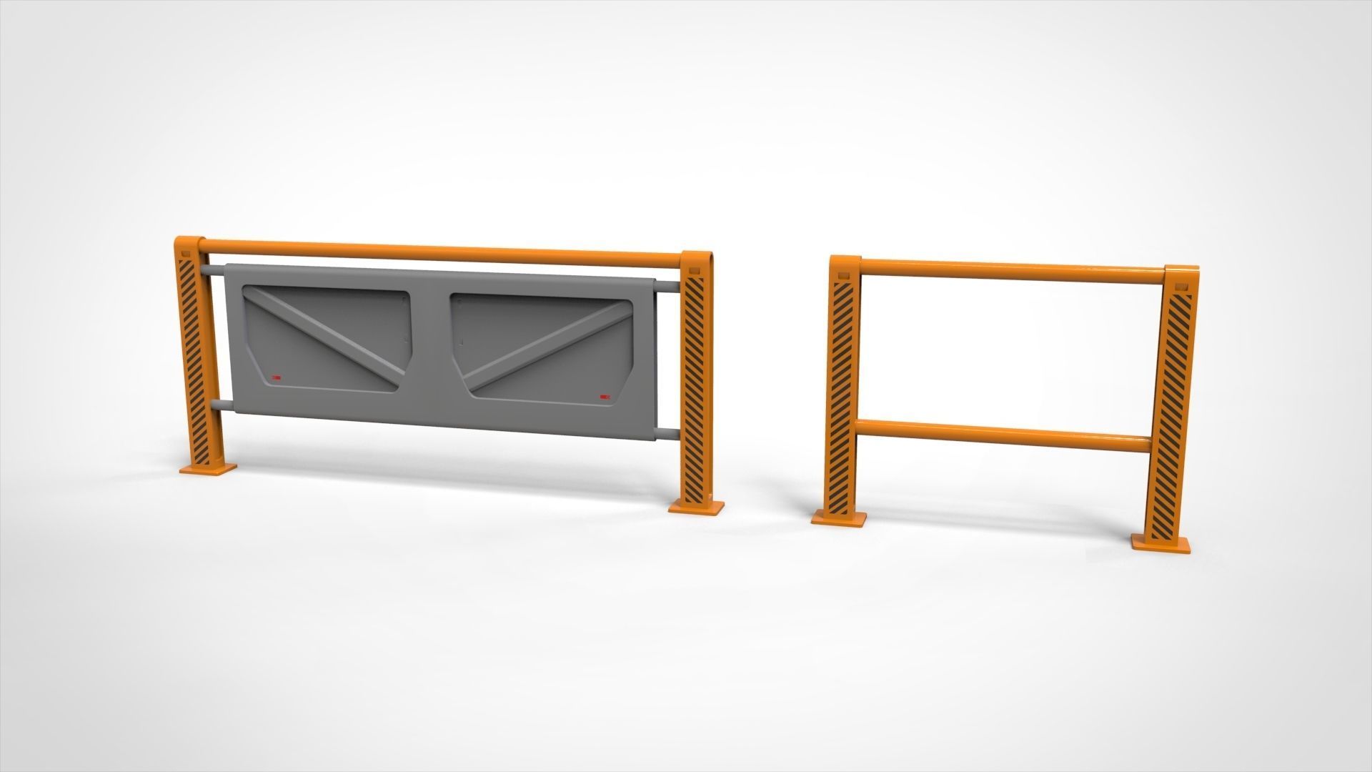 sci-fi Railing 3 3D model_8