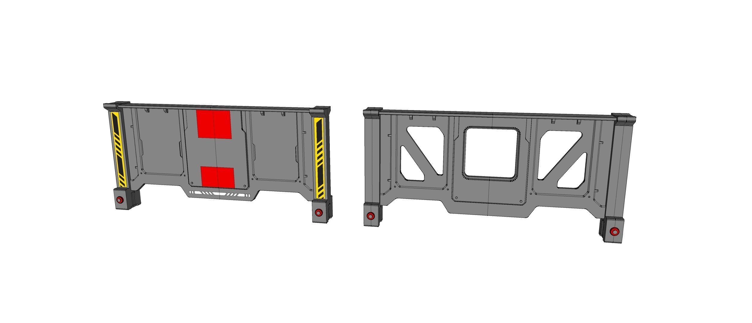 sci-fi Railing 3 3D model_22