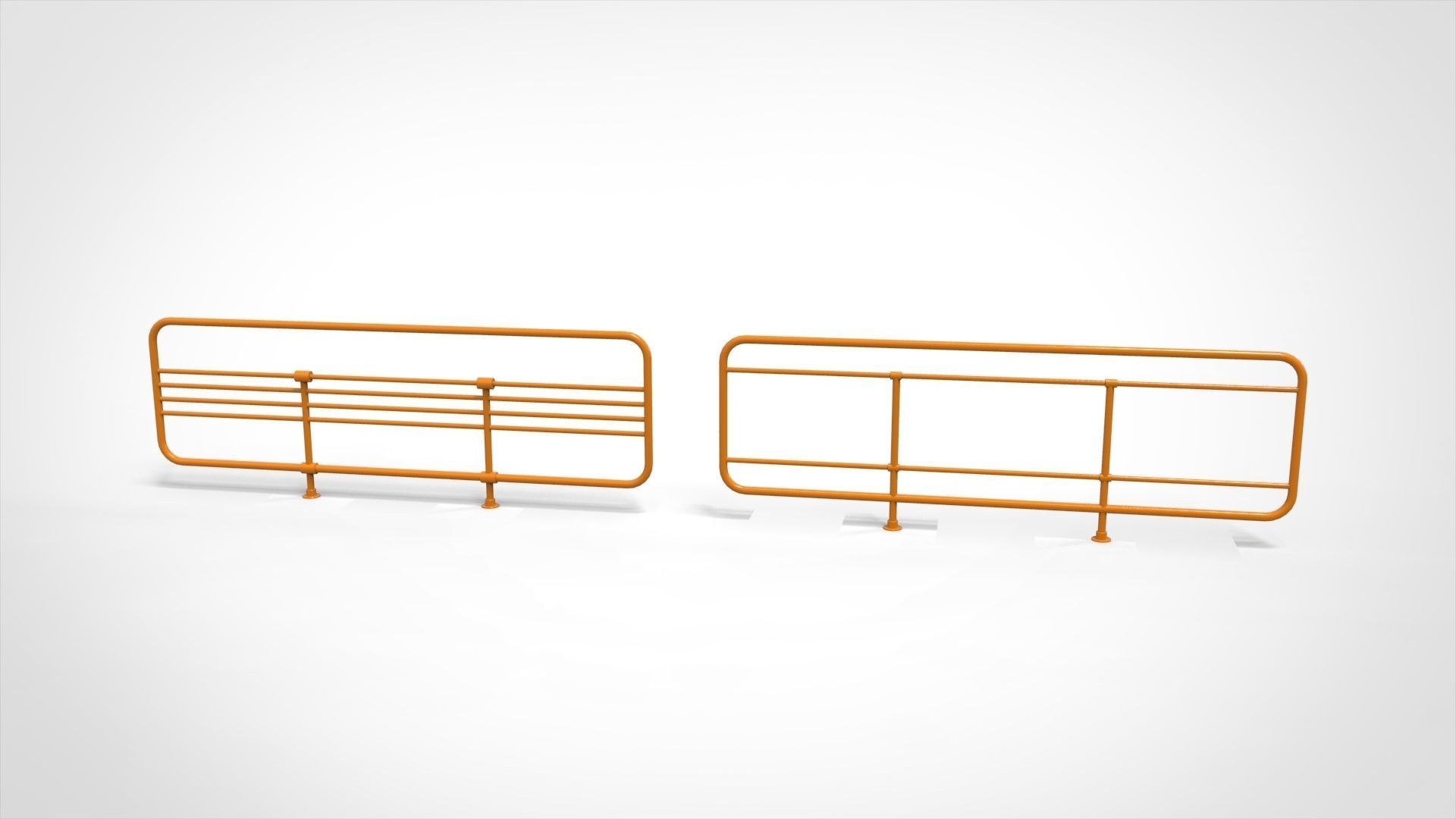 sci-fi Railing 3 3D model_7