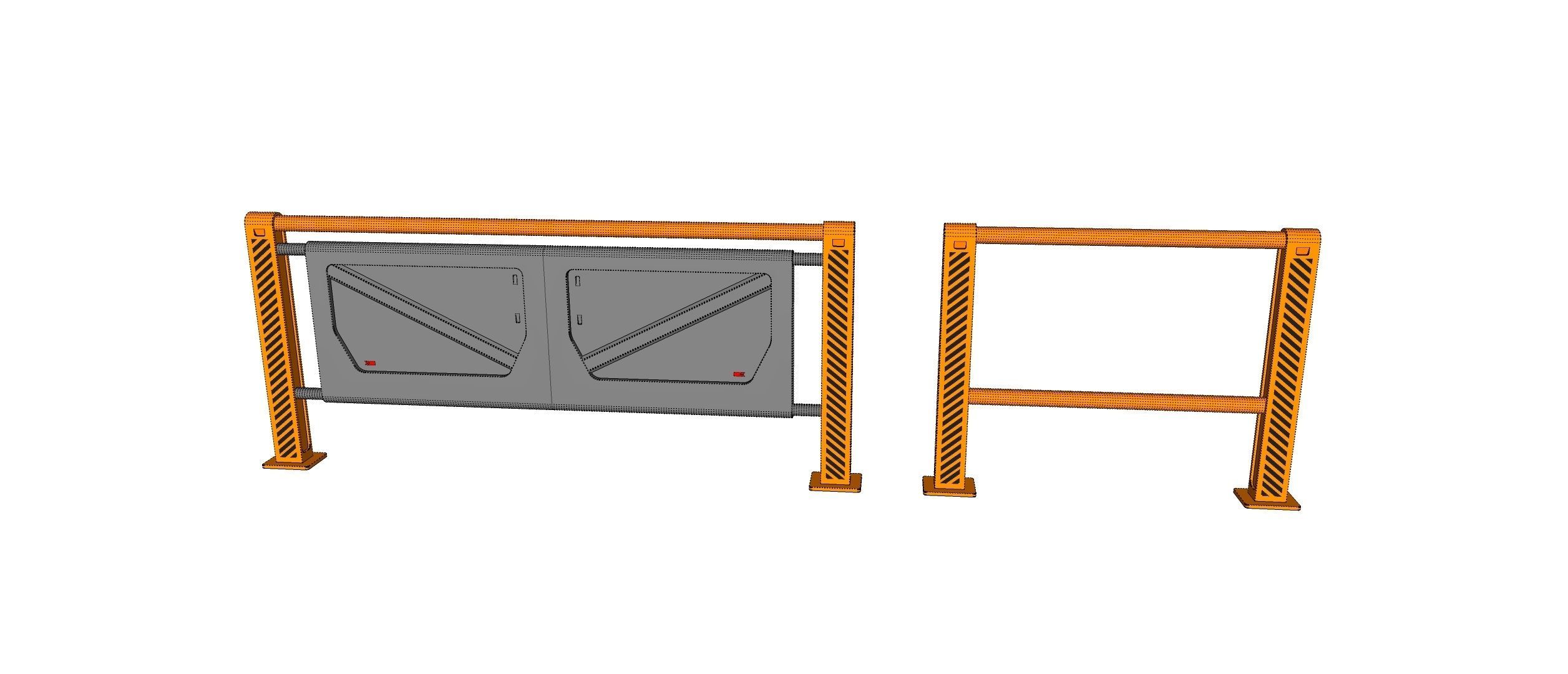 sci-fi Railing 3 3D model_20