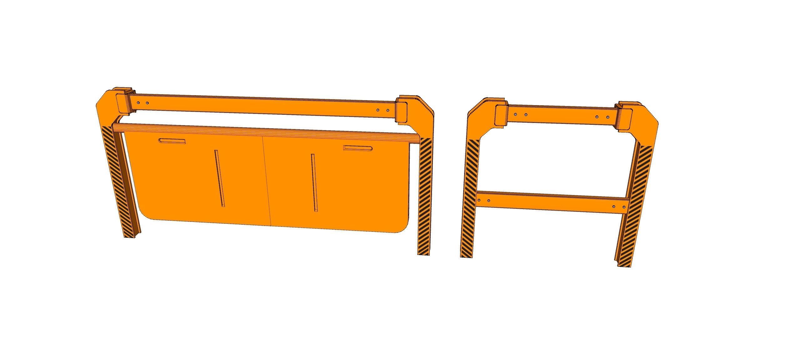 sci-fi Railing 3 3D model_18