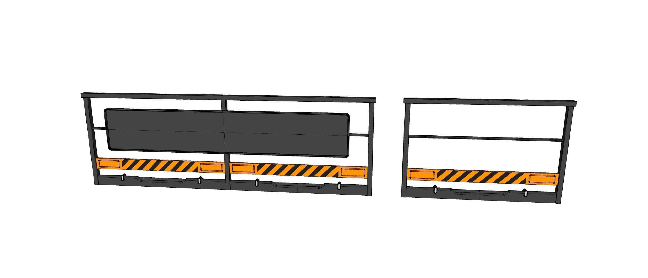 sci-fi Railing 3 3D model_21
