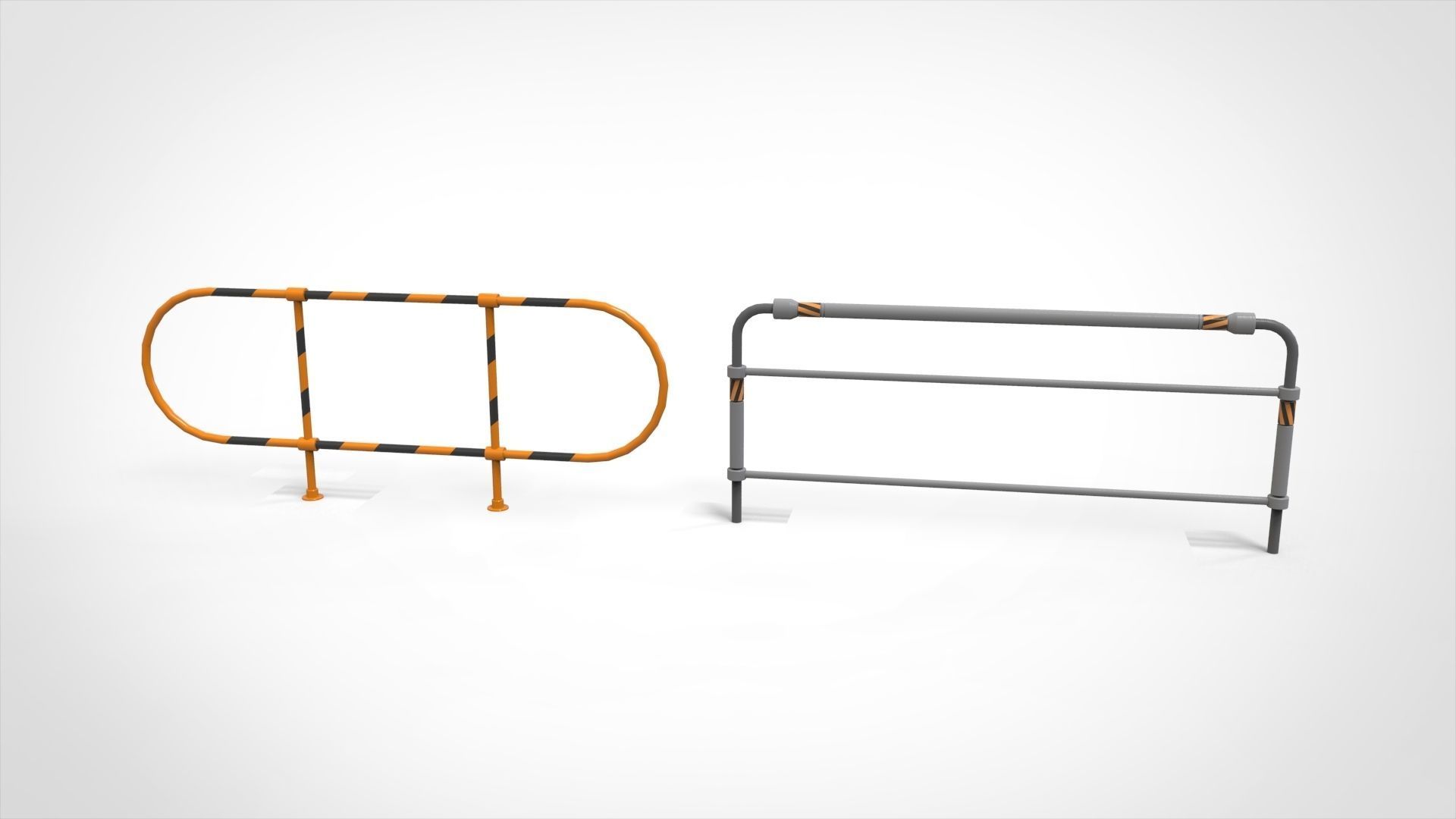 sci-fi Railing 3 3D model_5