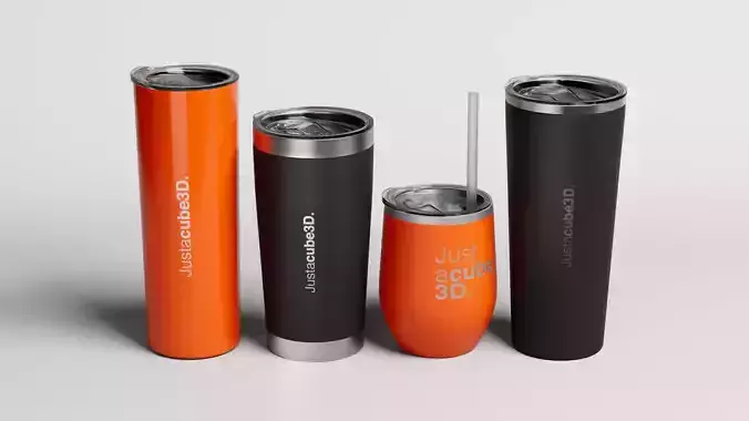 Thermal Bottle Bundle - High and Lowpoly