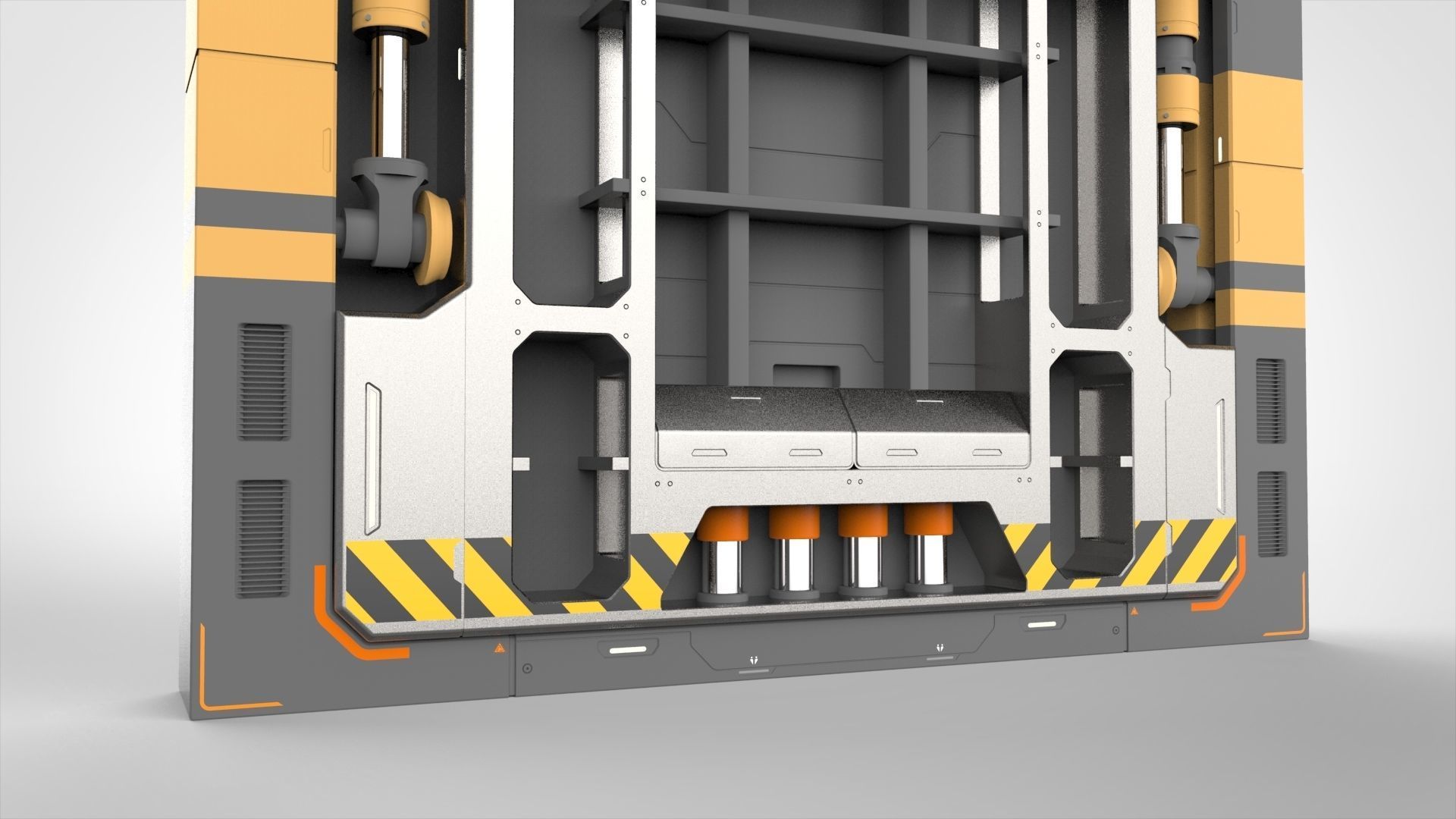 sci fi door 13 3D model_6