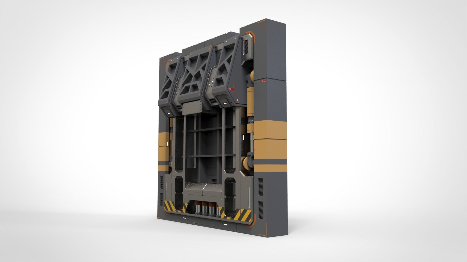 sci fi door 13 3D model_3