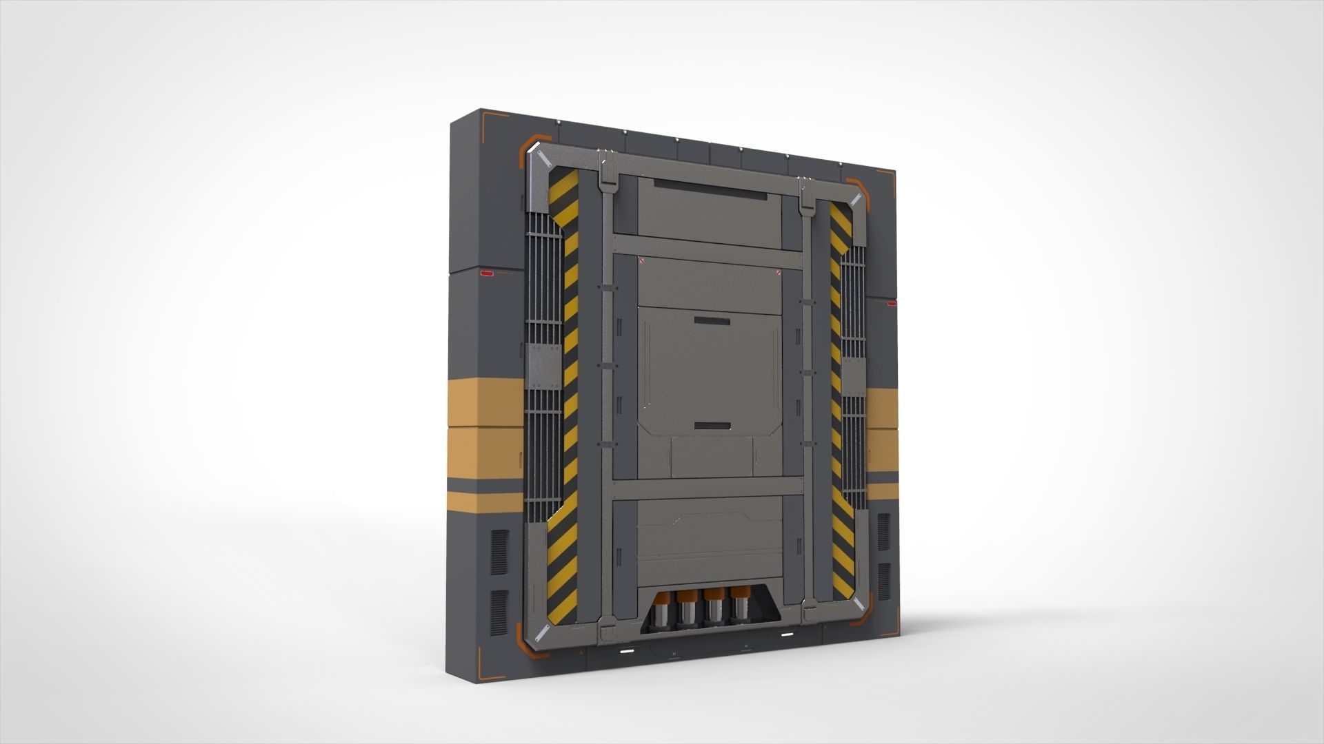 sci fi door 13 3D model_4