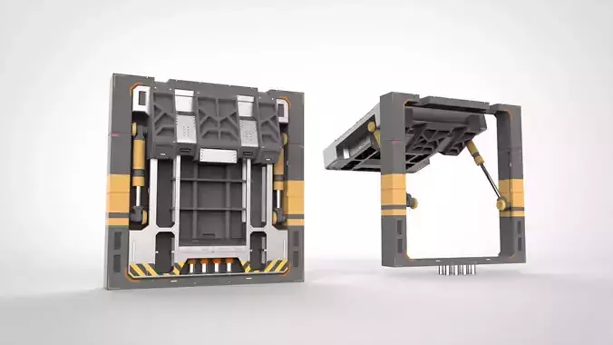 sci fi door 13 3D model