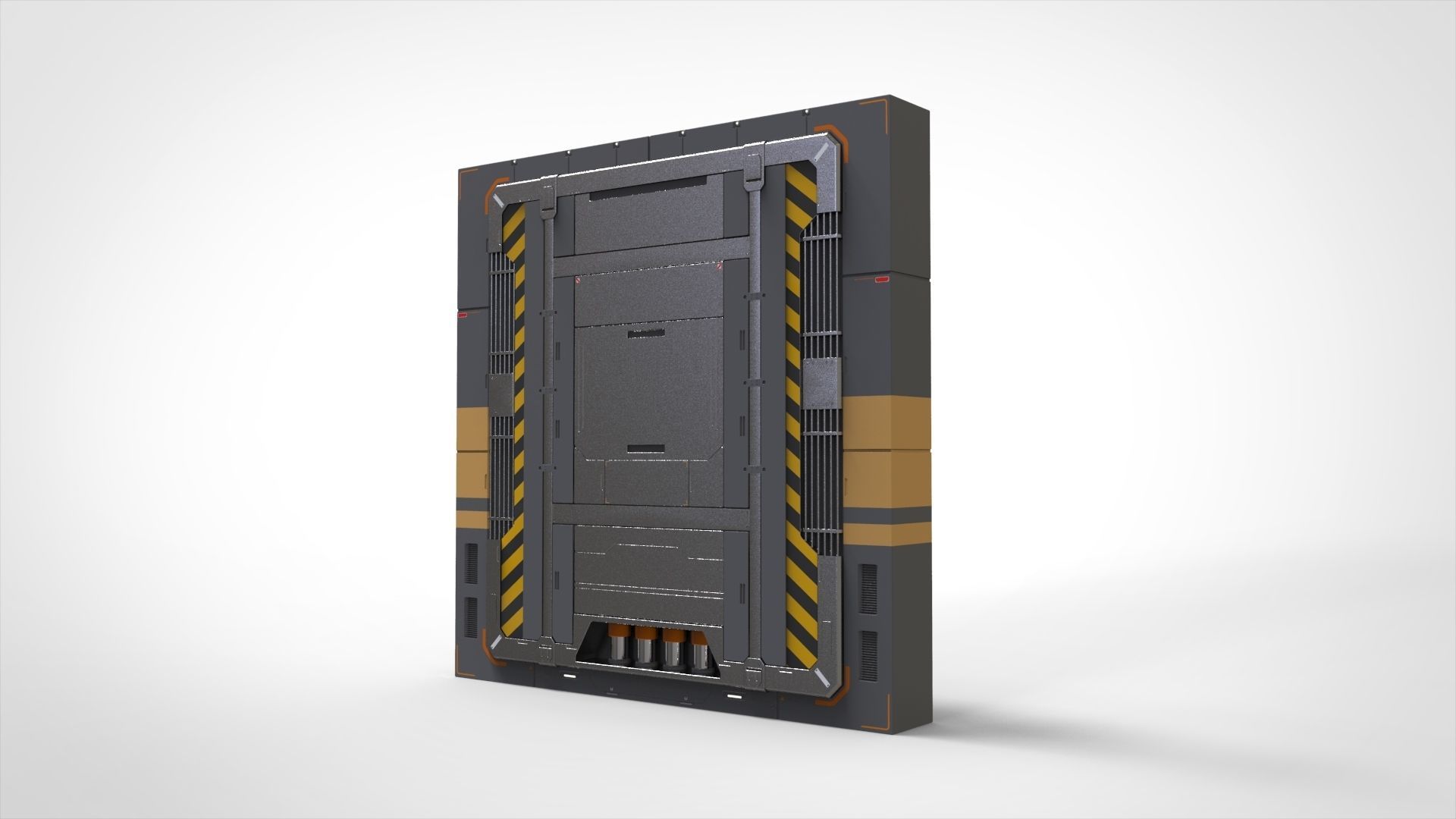 sci fi door 13 3D model_5