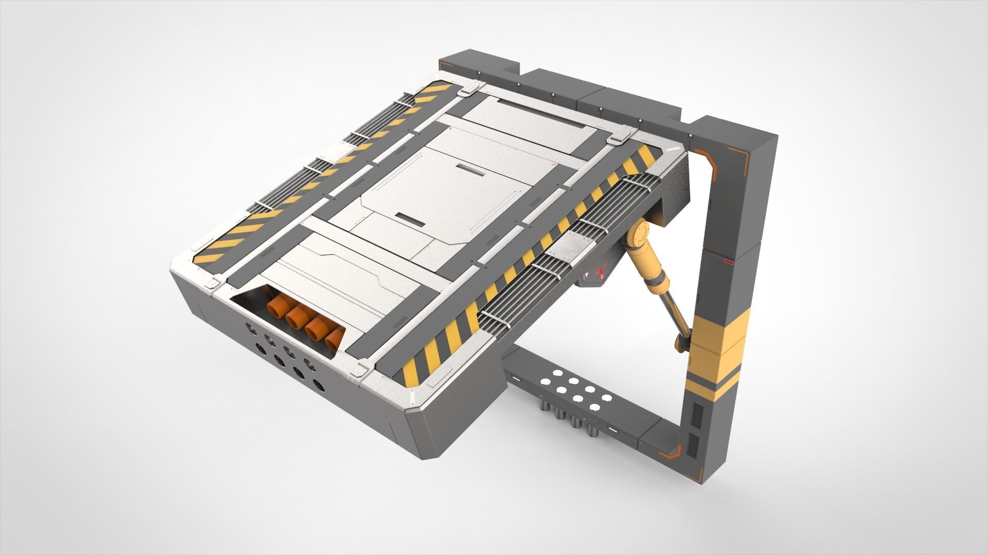 sci fi door 13 3D model_17